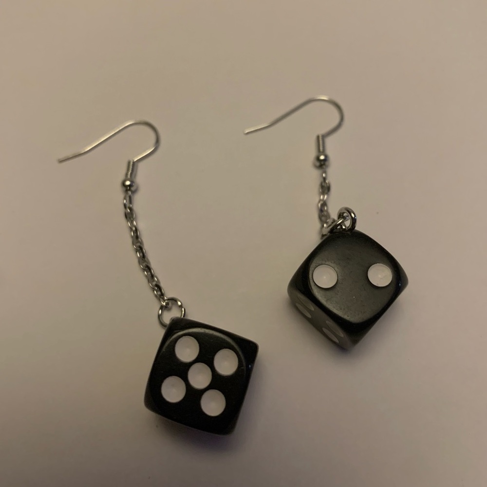 Dice earrings